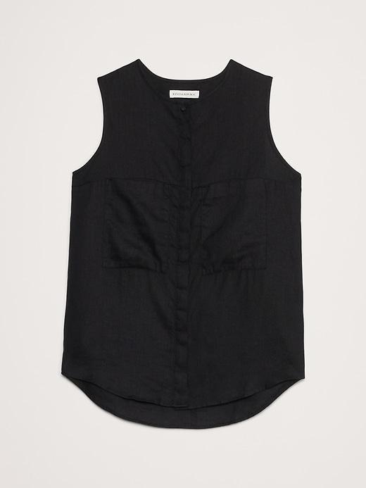 Linen Sleeveless Tunic Product Image