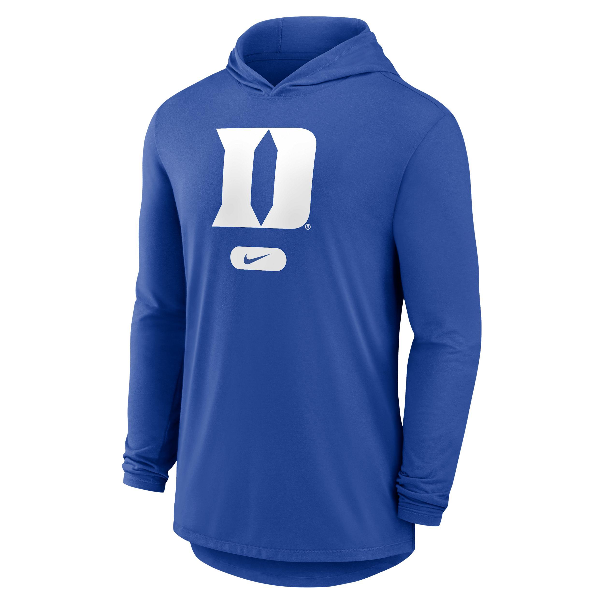 Duke Nike Men's Dri-FIT College Long-Sleeve Hooded T-Shirt Product Image