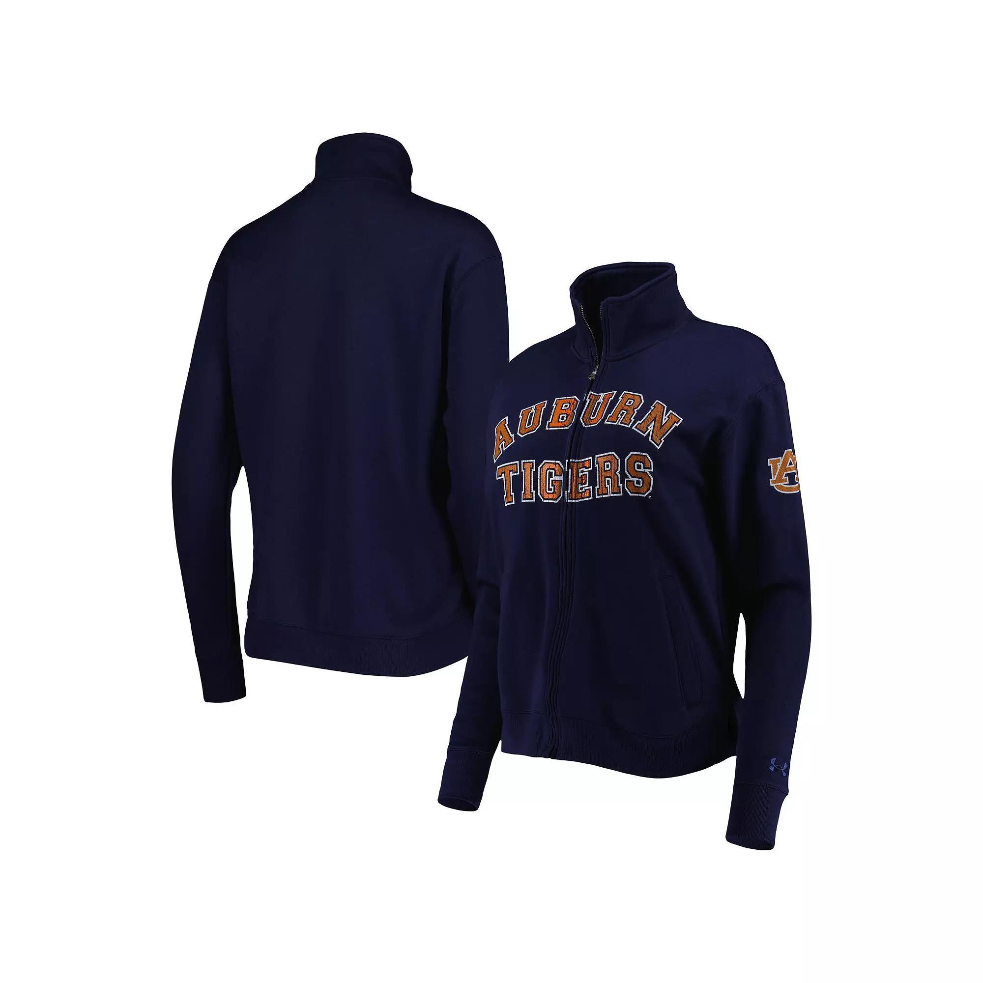 Women's Under Armour Navy Auburn Tigers All Day Full-Zip Jacket, Size: Medium, Blue Product Image