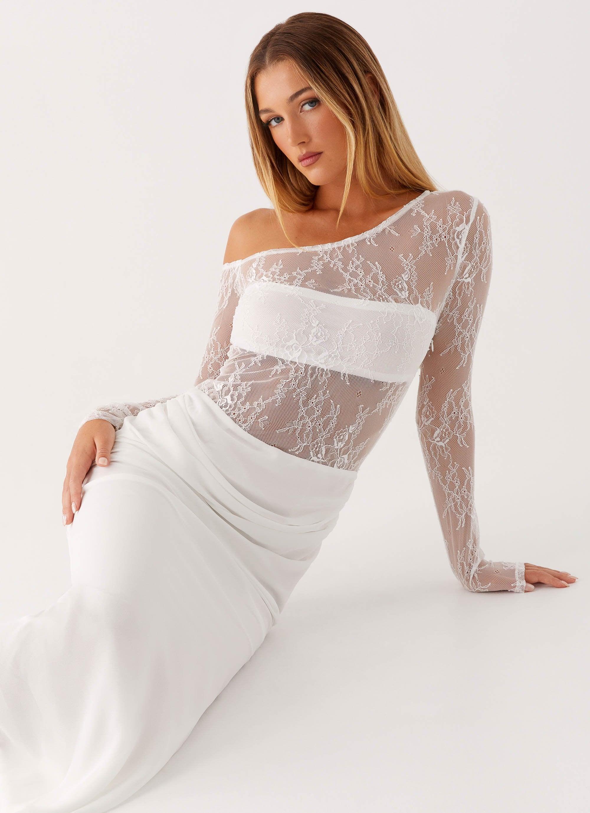 Take Your Time Maxi Dress - White Product Image