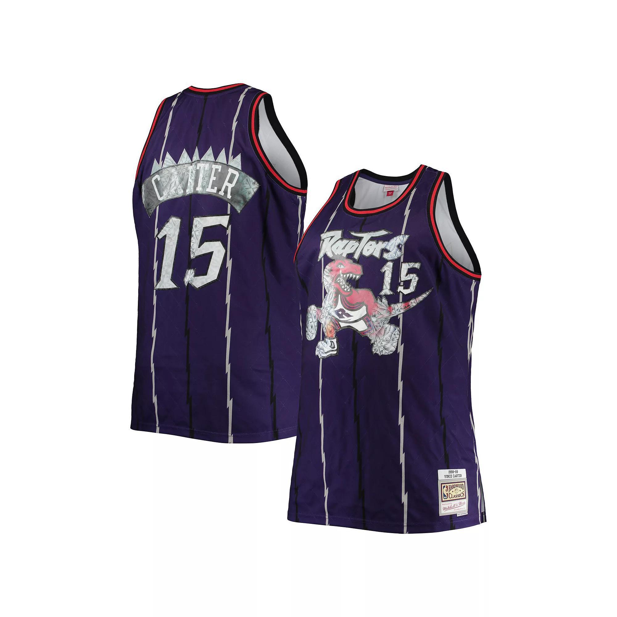 Men's Mitchell & Ness Vince Carter Purple Toronto Raptors Big & Tall 1998/99 NBA 75th Anniversary Diamond Swingman Jersey, Size: 4XLT, Rpt Purple Product Image
