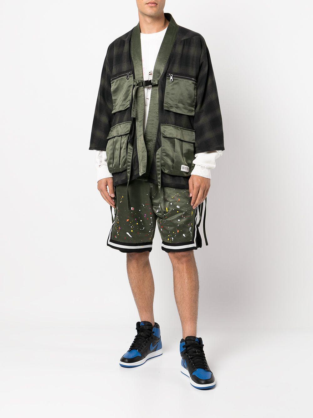 cargo-pocket kimono shirt jacket Product Image