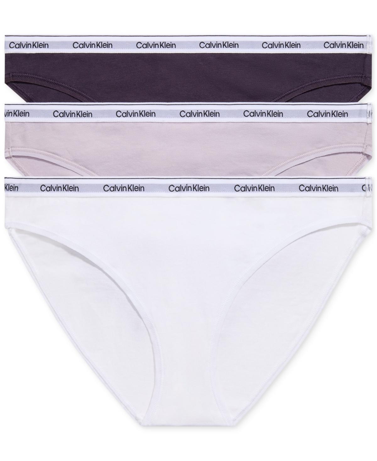 Calvin Klein Womens Modern Logo 3-Pack Bikini - Multi - S Product Image