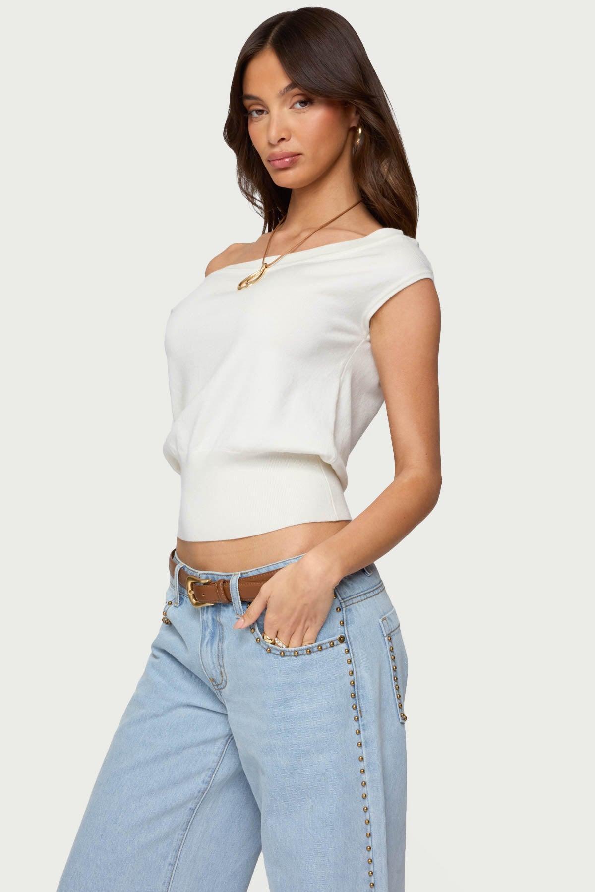 Michaela Off Shoulder Knit Top Product Image