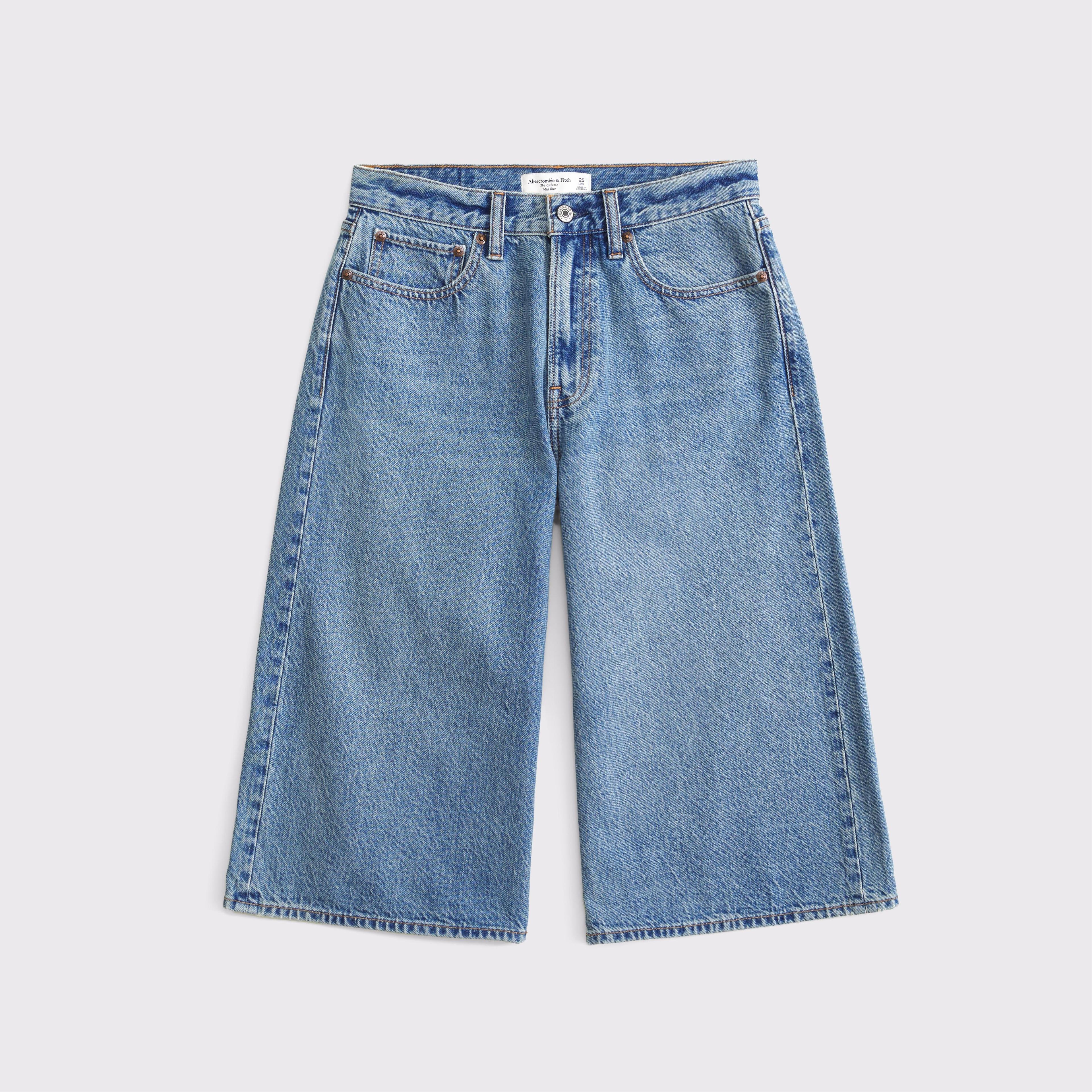 Mid Rise Culotte Jean Product Image