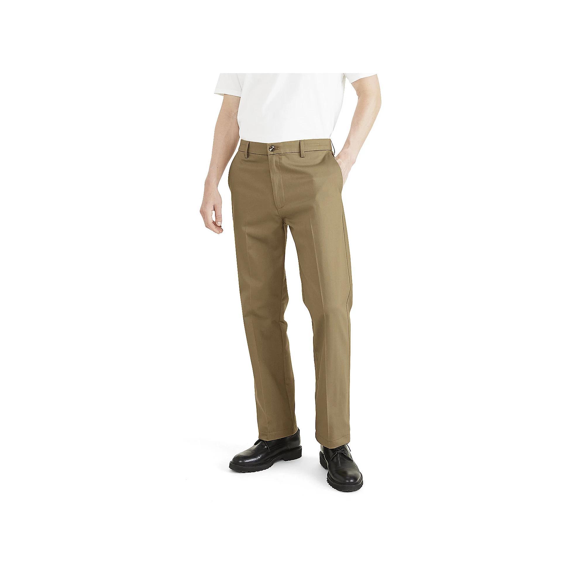 Men's Dockers® Signature Iron-Free Stain Defender Classic-Fit Khaki Pants, Size: 38 X 32, British Green Product Image