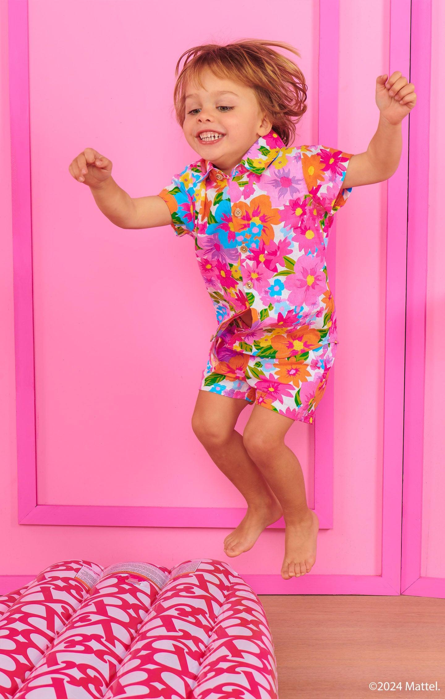 Lil Button Up Shirt ~ Barbie™ Blooms Kids Product Image