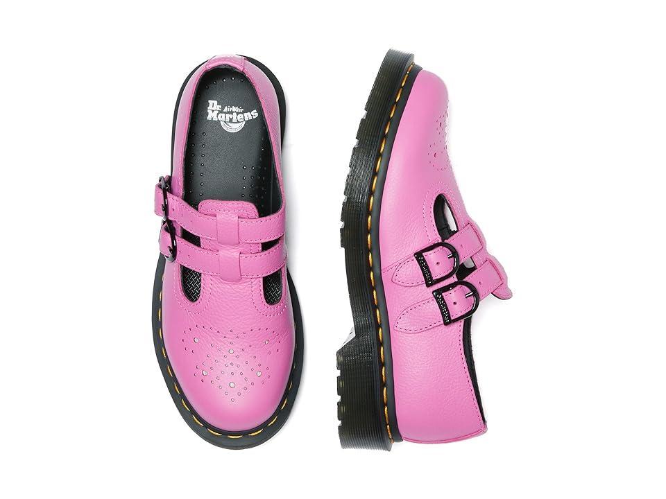 DR. MARTENS' 8065 Virginia Leather Mary Jane Shoes In Pink Product Image