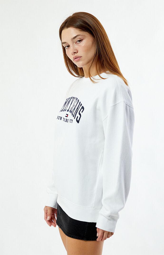 Tommy Jeans Women's Varsity Crew Neck Relaxed Sweatshirt Product Image