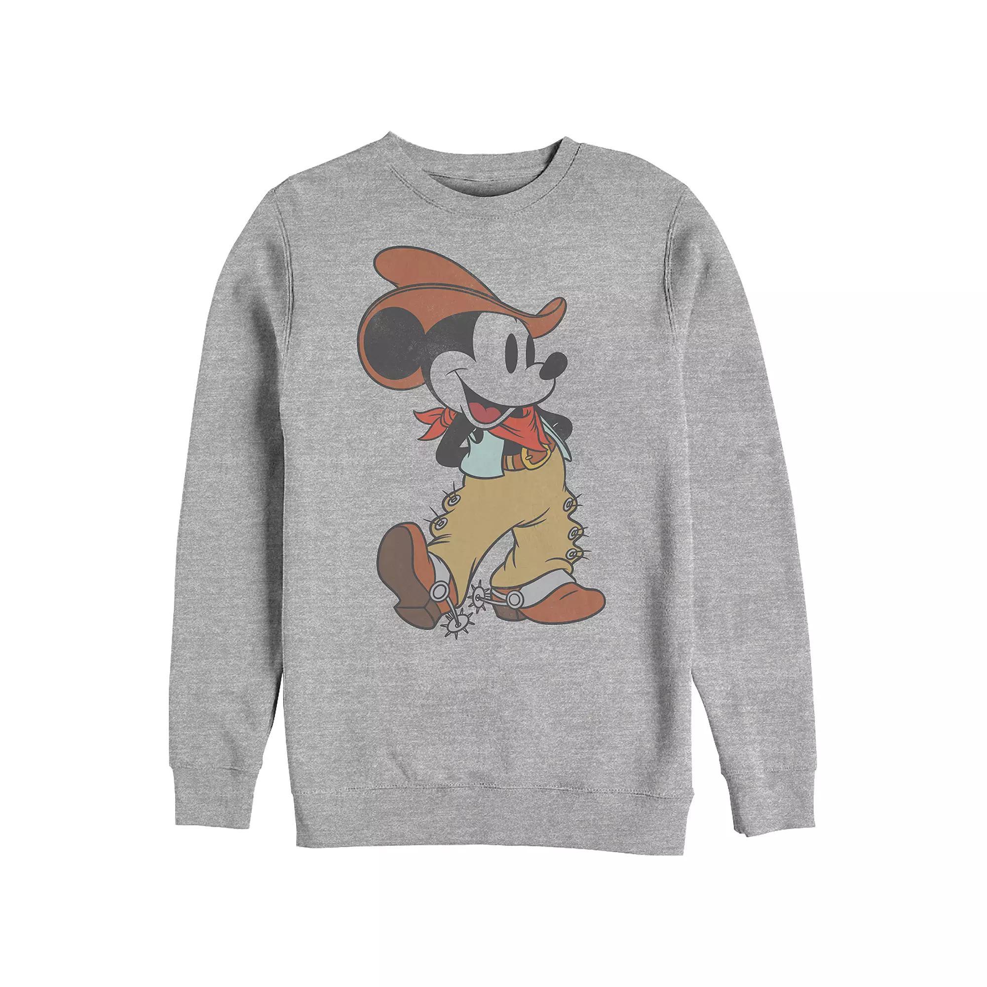 Men's Disney's Mickey Mouse Cowboy Pose Sweatshirt,  Product Image