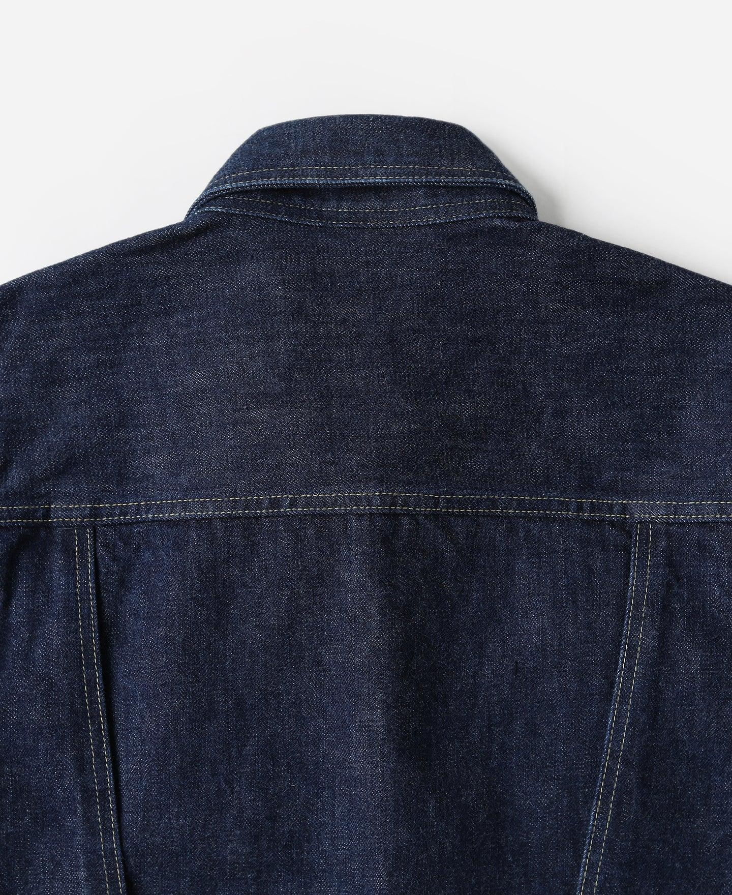 WWII Simplified Model Cowboy Selvedge Denim Jacket Product Image