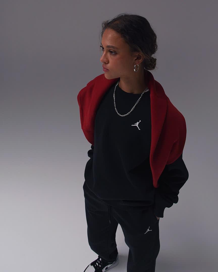 Womens Jordan Brooklyn Fleece Crew-Neck Sweatshirt | FV7074-063 Product Image