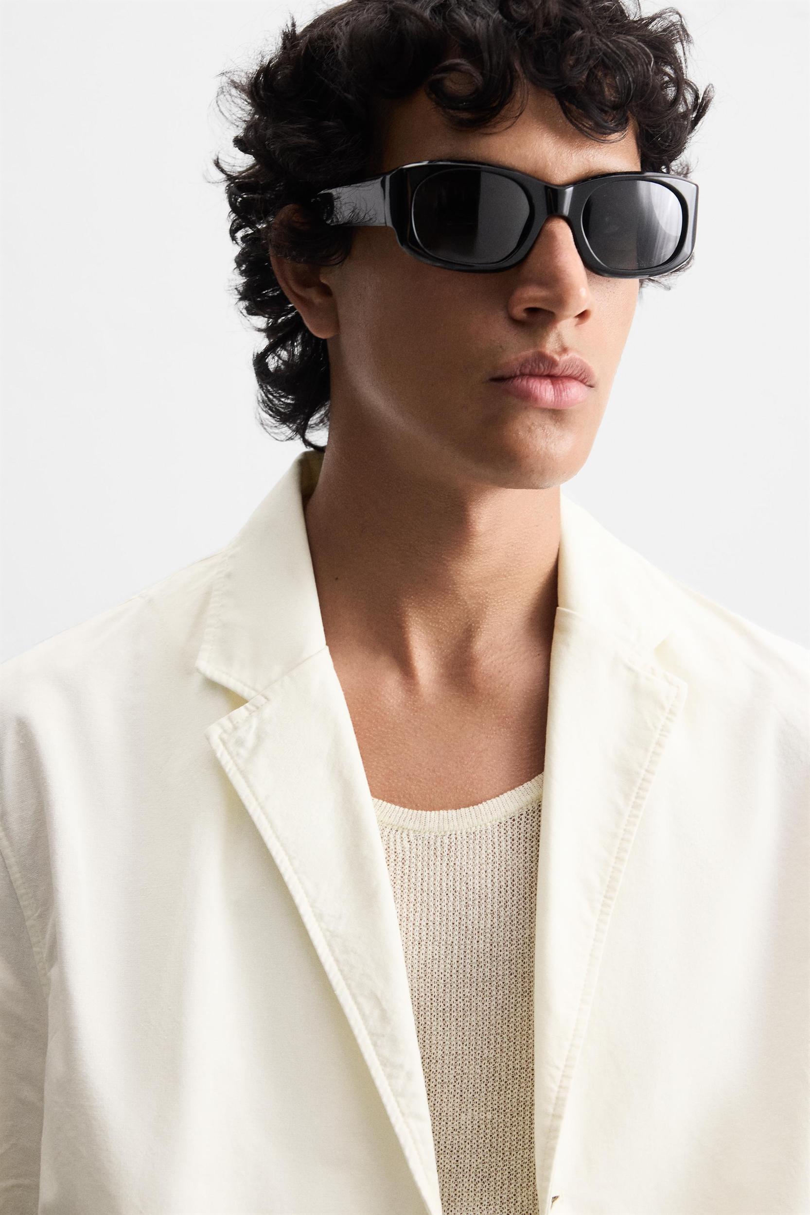 RELAXED FIT COTTON BLAZER Product Image