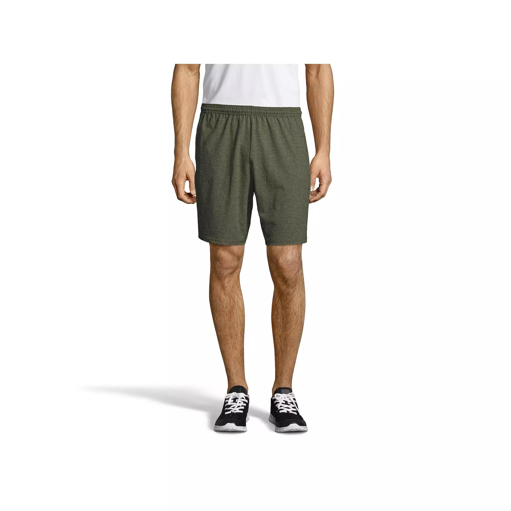 Men's Hanes® ComfortSoft Jersey Pocket Shorts,  Product Image