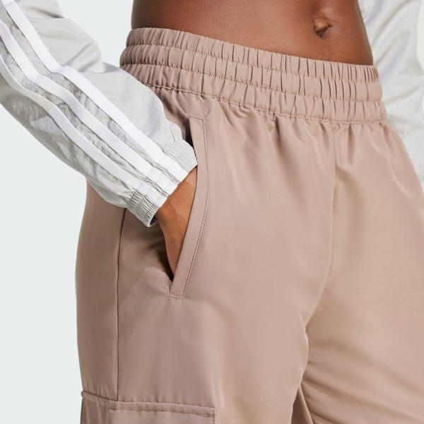 adidas Essentials Woven Cargo Pants Trace Brown M Womens Product Image