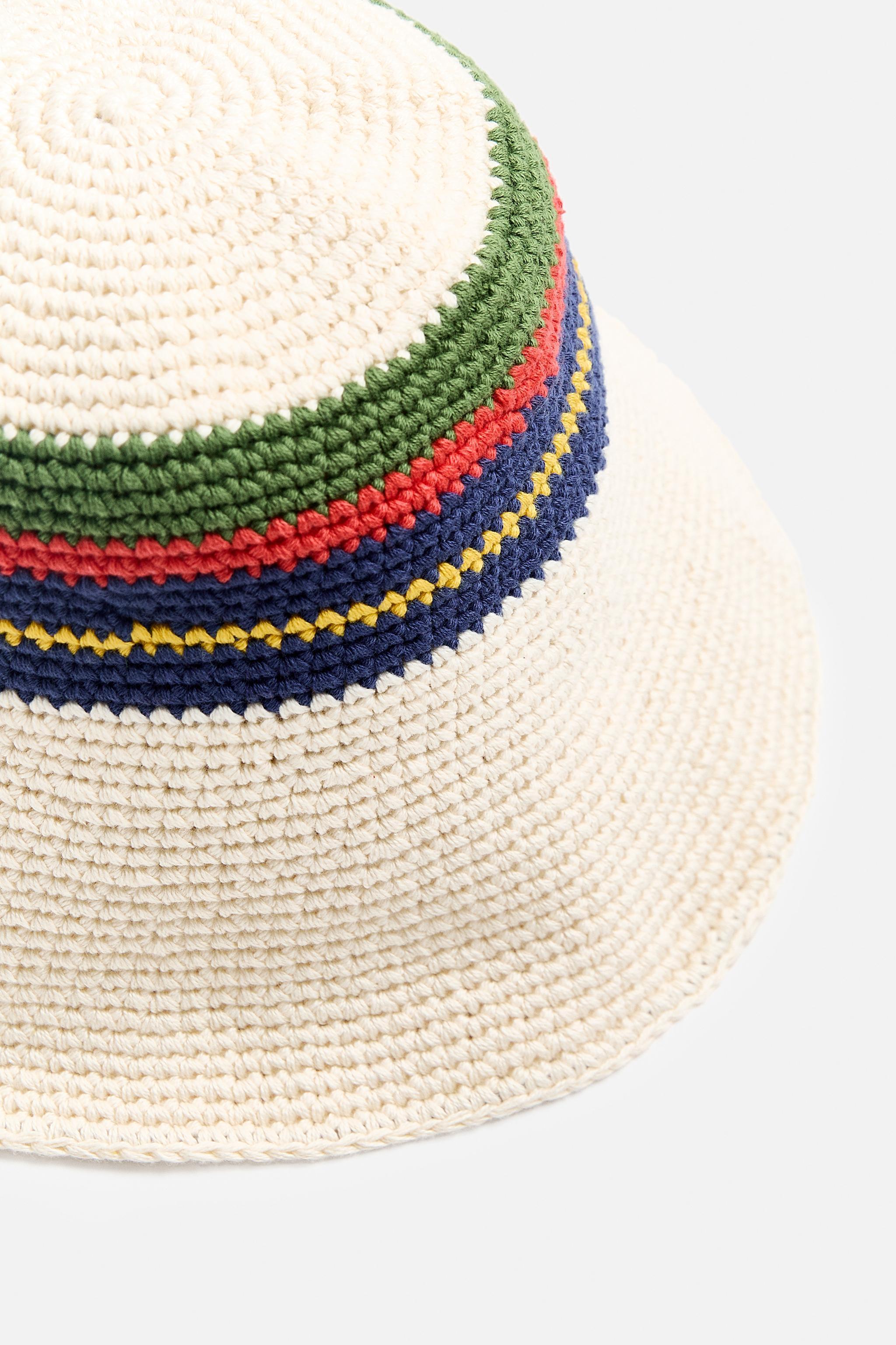 STRIPED CROCHET HAT Product Image