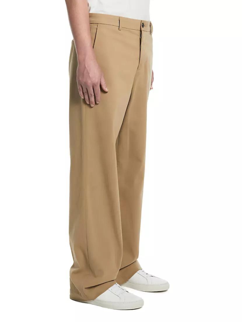 Stretch-Cotton Wide-Leg Chino Pants Product Image