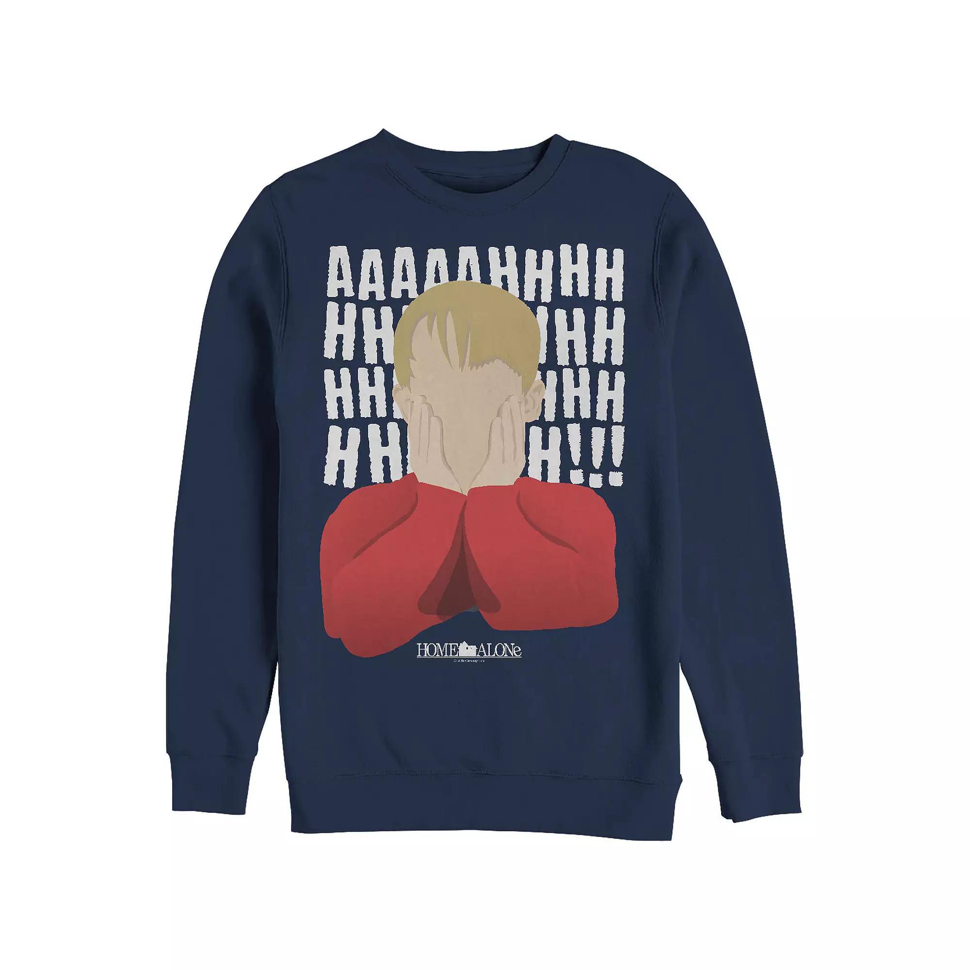 Big & Tall Home Alone Kevin's Scream Graphic Fleece, Men's,  Product Image