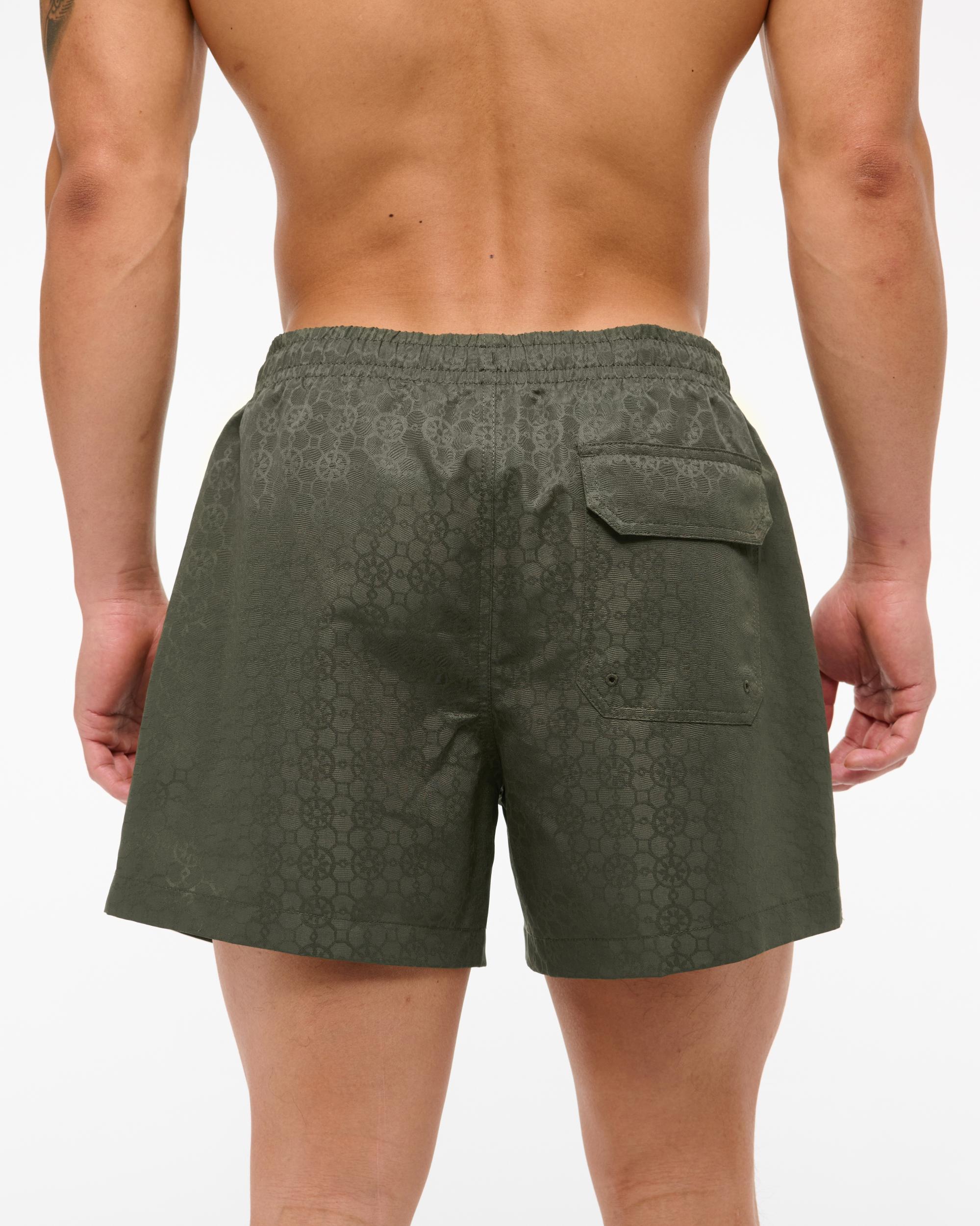 Pull-On Micro-Seersucker Swim Trunk Product Image