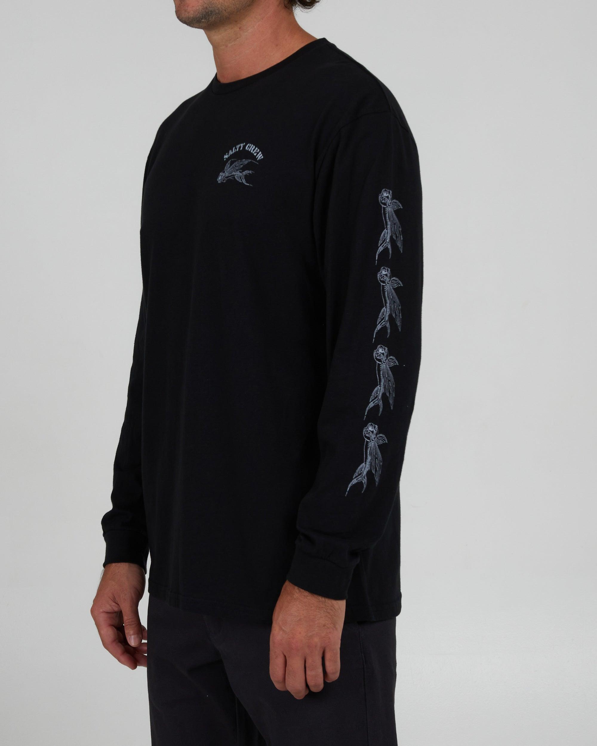 Kamikaze Premium L/S Tee - Black Product Image