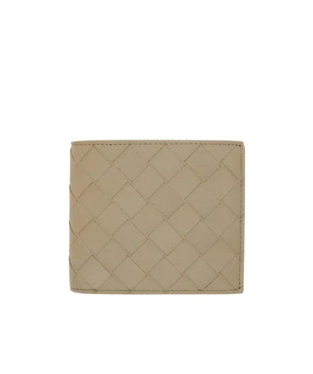 BOTTEGA VENETA Intrecciato Leather Wallet In Nude Product Image