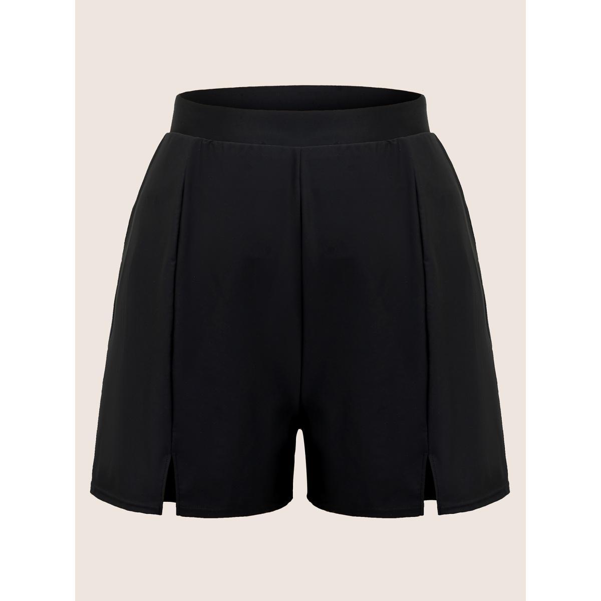 Oversized Long Wide Fit Pleat Bermuda Shorts Product Image