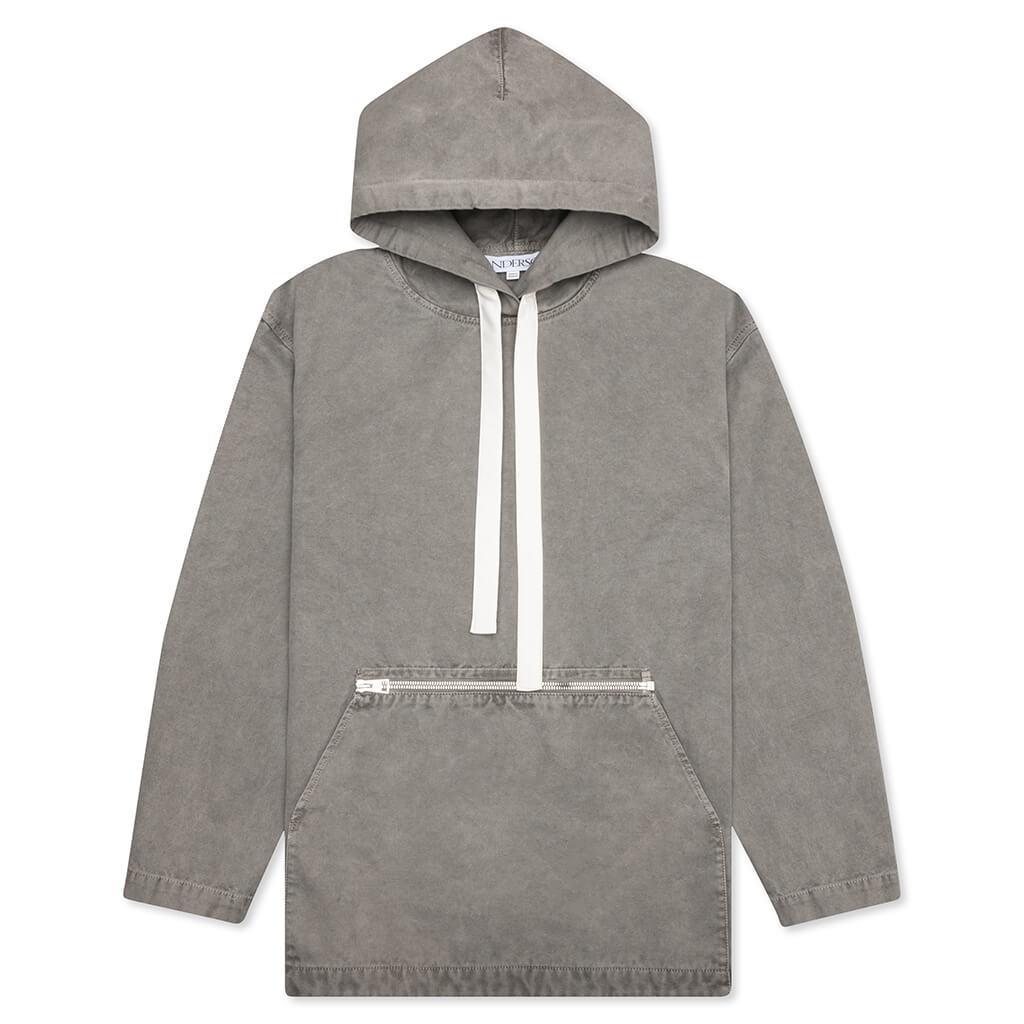 Garment Dye Hoodie - Grey Male Product Image