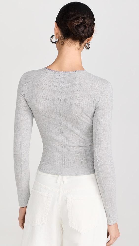 Damson Madder Lua ls Pointelle Top | Shopbop Product Image