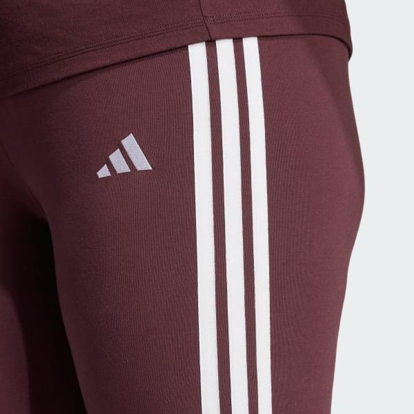 Essentials 3-Stripes Cotton Leggings (Plus Size) Product Image