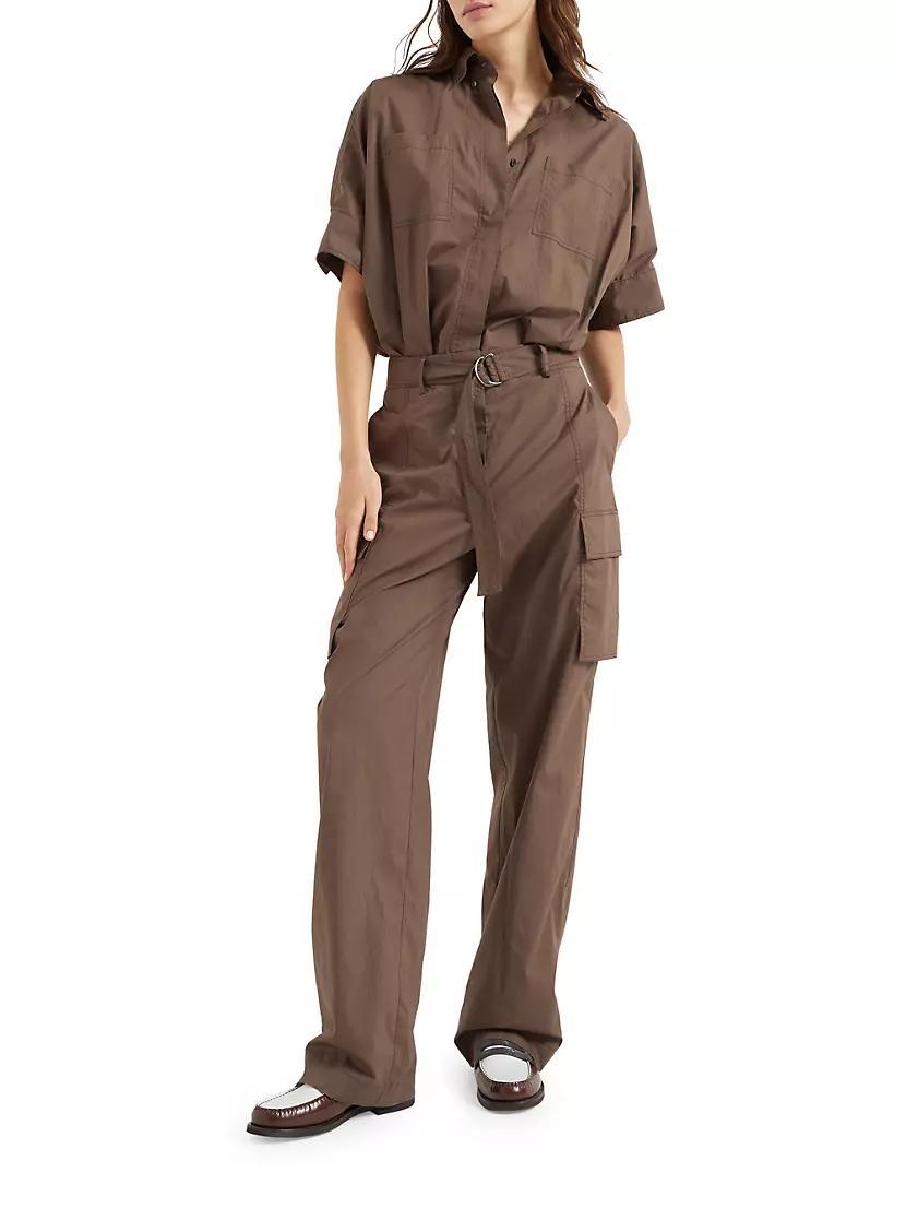 Lightweight Poplin Utility Jumpsuit Product Image