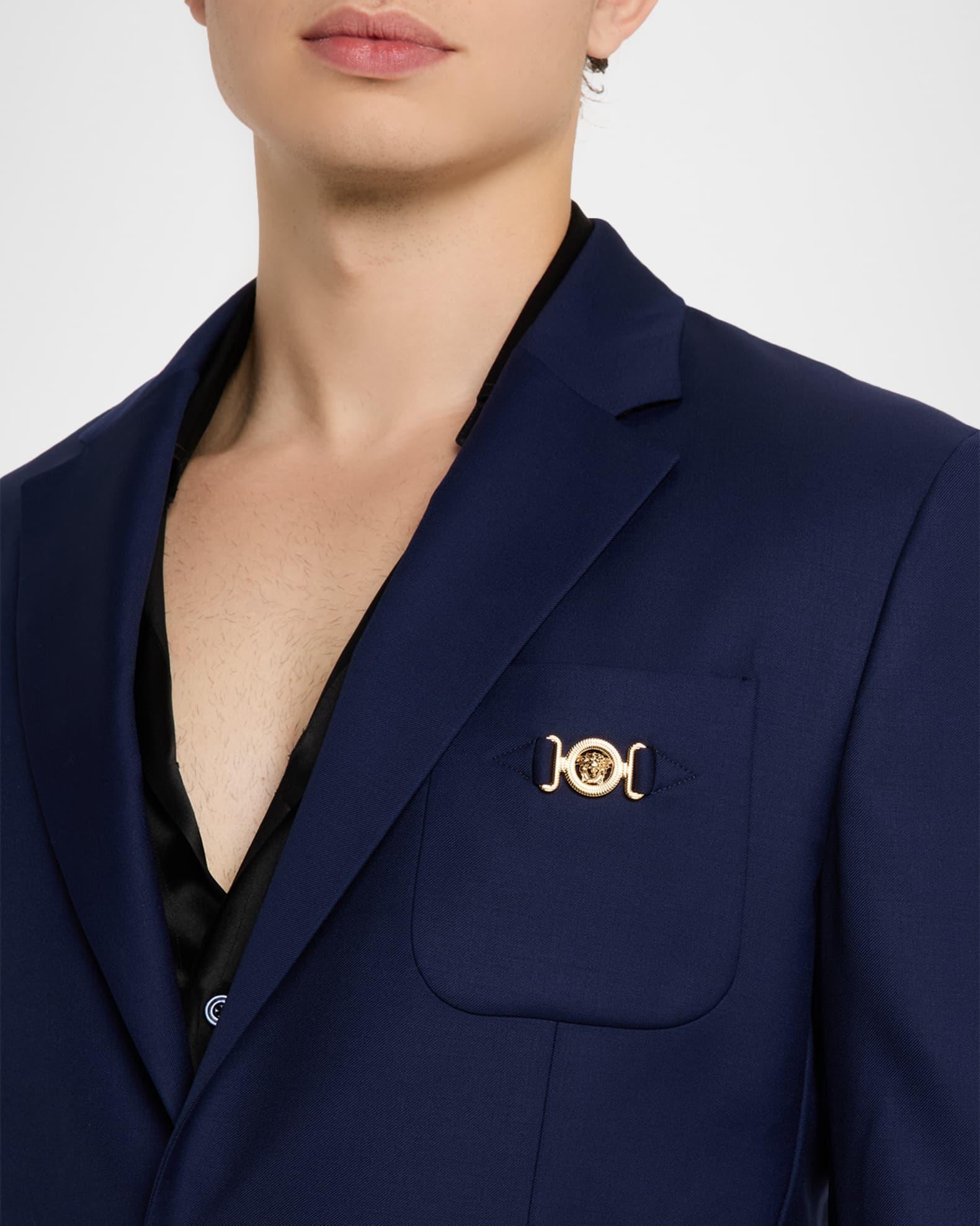 Men's Wool Single-Breasted Blazer Product Image