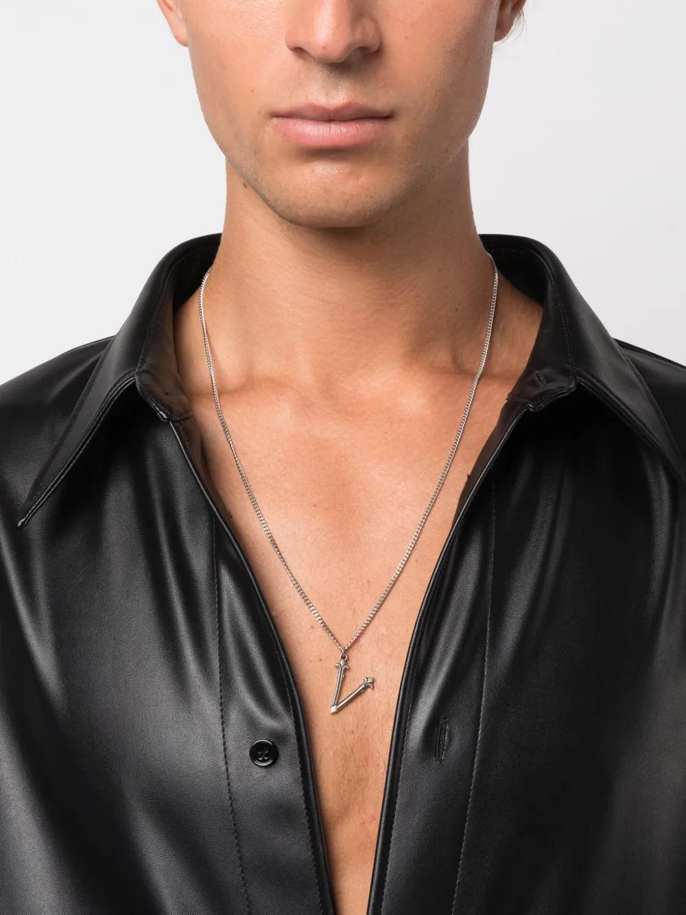 EMANUELE BICOCCHI Alphabet Pendant Necklace In Silver Product Image