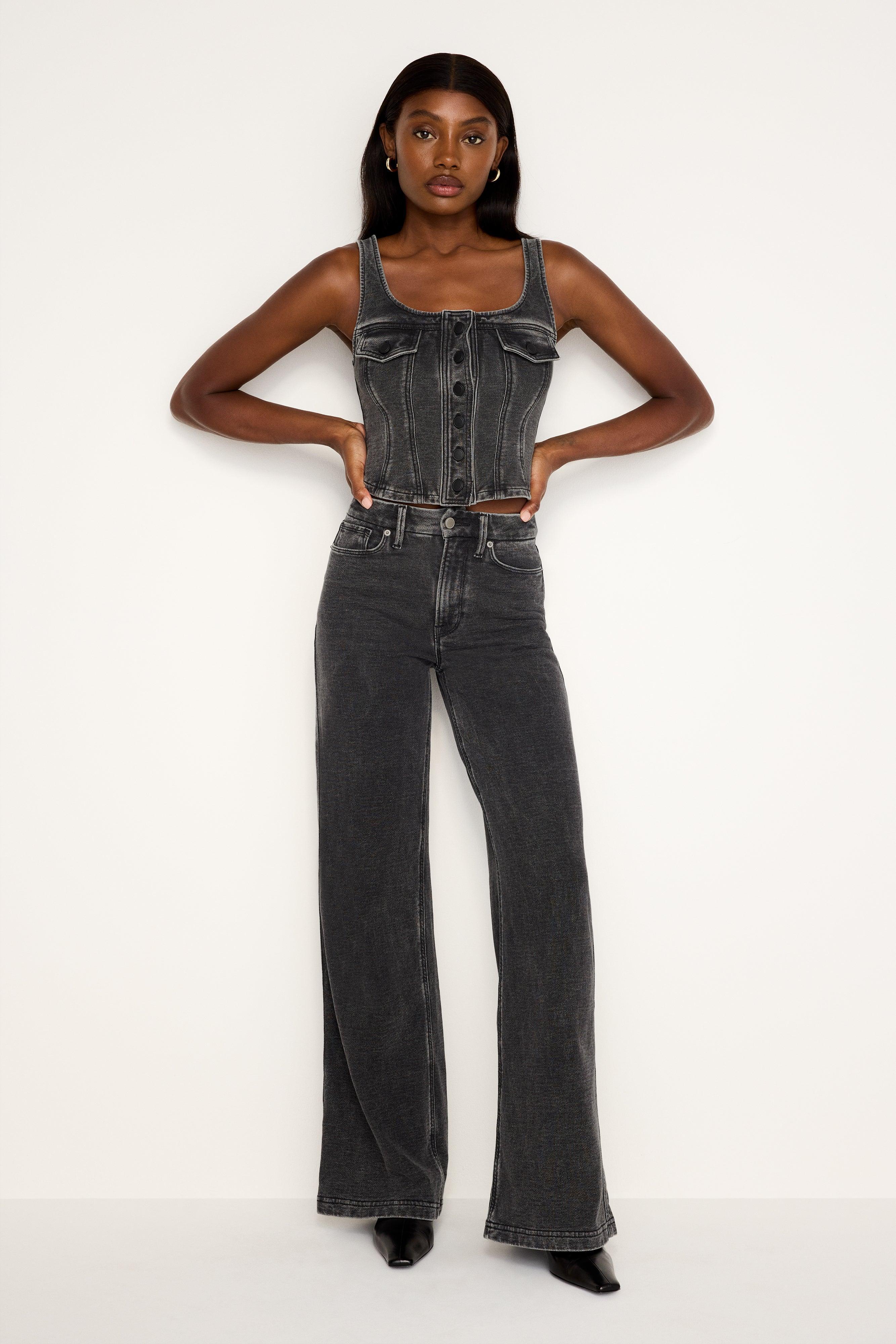 JEANIUS BUSTIER VEST | BLACK322 Product Image