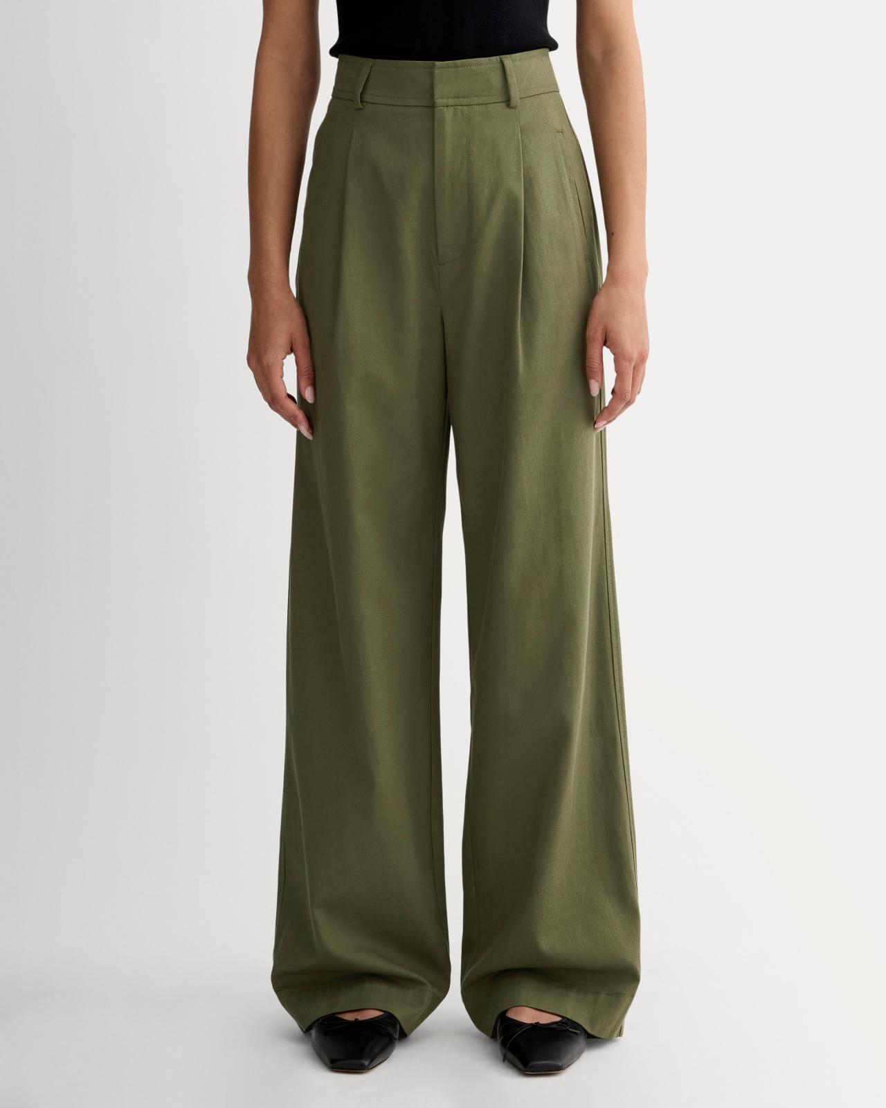 Womens Draper Pleated Pant in Buttersmooth by Everlane Product Image