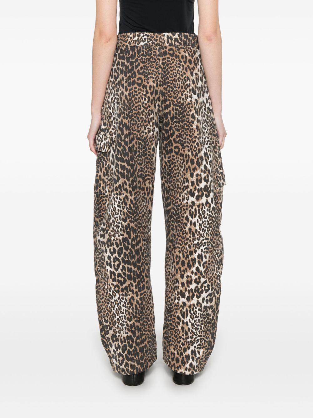 leopard-print trousers Product Image