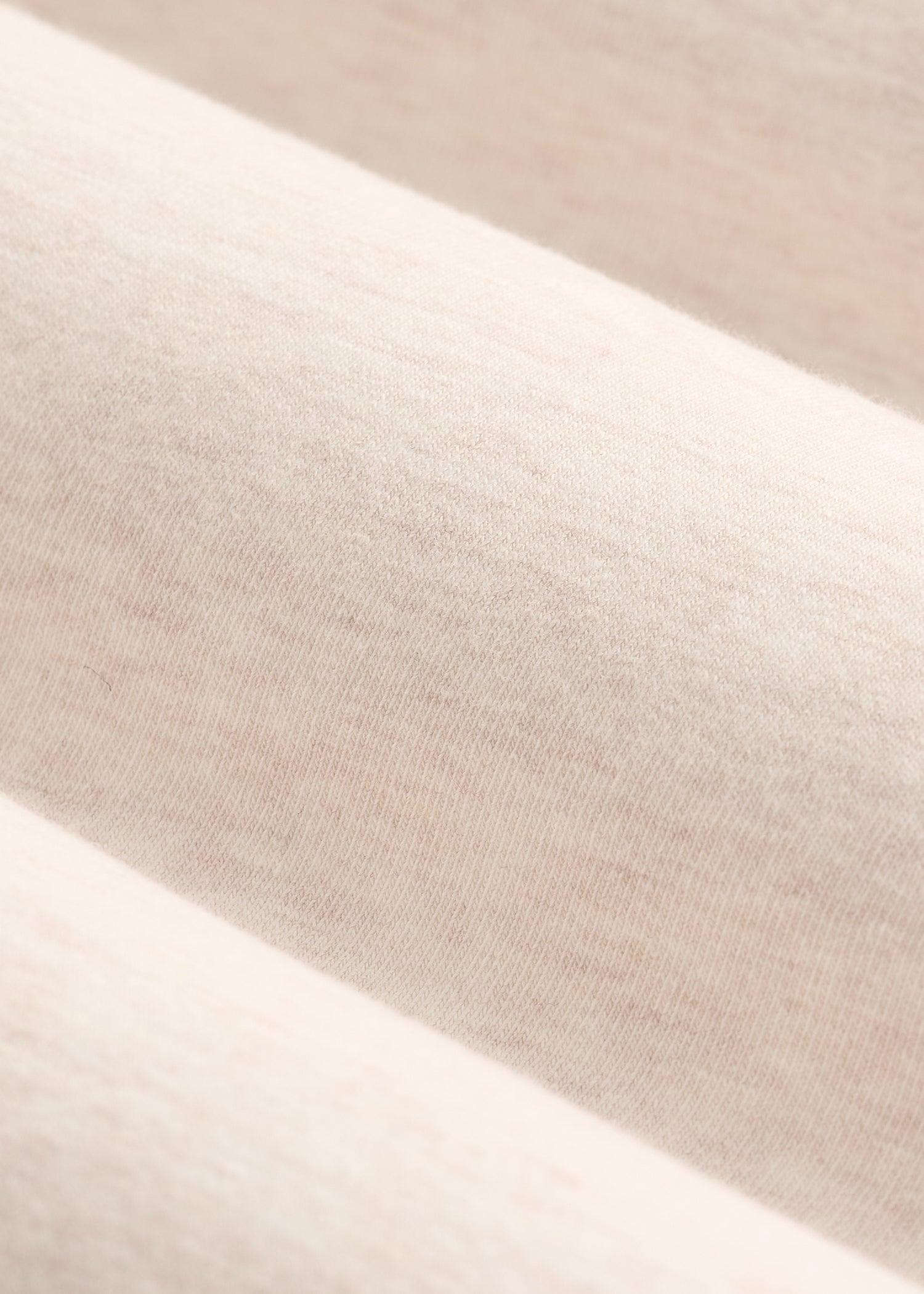 The Essential Modern Fit Crewneck Long Sleeve Tee for Tall Men in Heathered Oatmeal Male Product Image