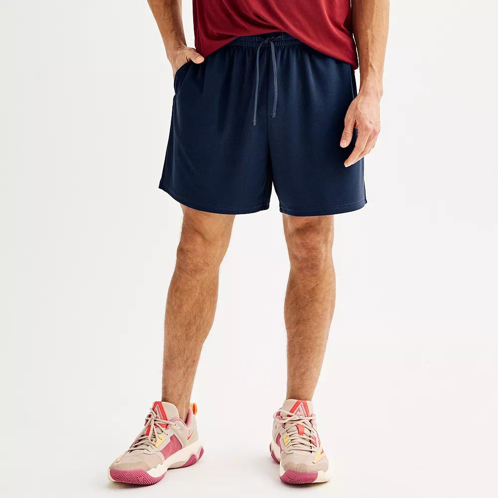 Men's Tek Gear® Above-The-Knee Mesh Shorts, Size: XL, Dark Blue Product Image