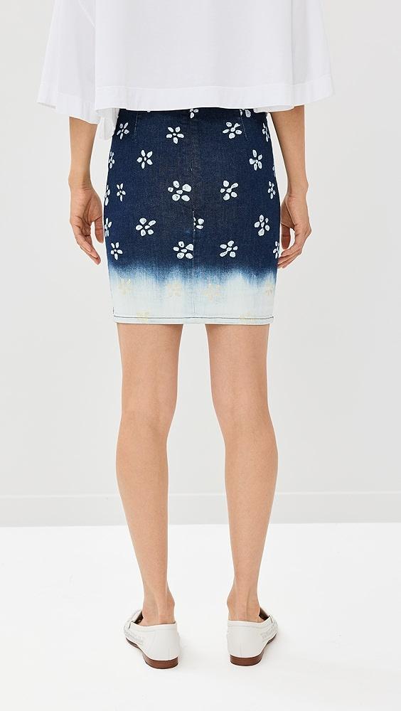 Marni Bleached Flower Printed Denim Skirt | Shopbop Product Image