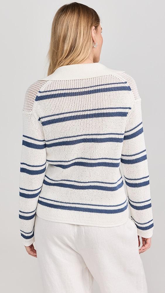 Vince Racked Ribbed Stripe Pullover | Shopbop Product Image