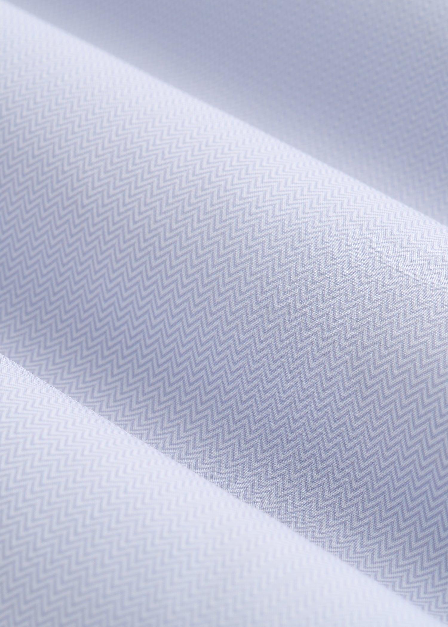 Short Sleeve Traveler Stretch Button Shirt for Tall Men in Light Grey Chevron Male Product Image