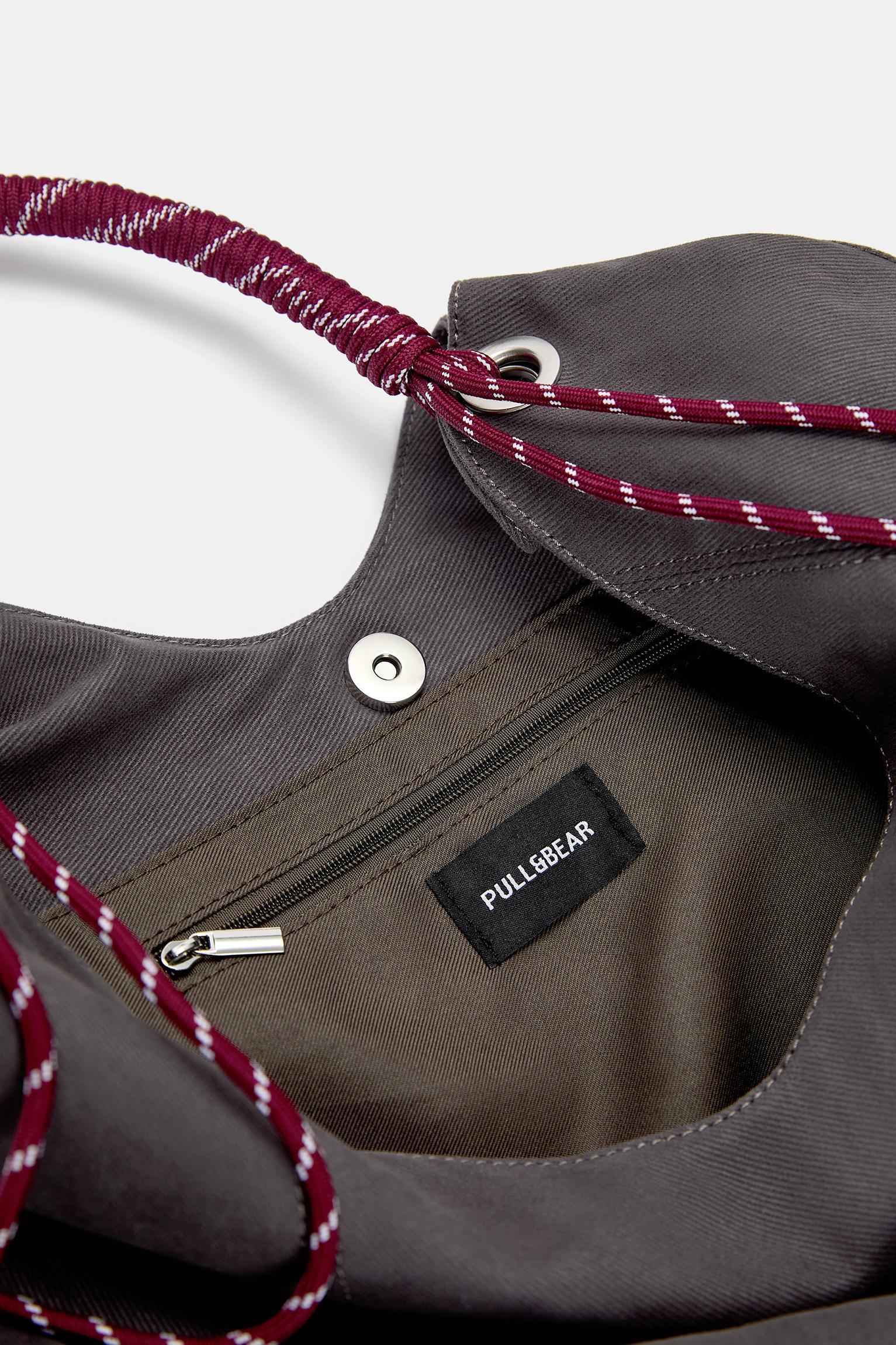 Canvas shopper bag with drawstrings Product Image