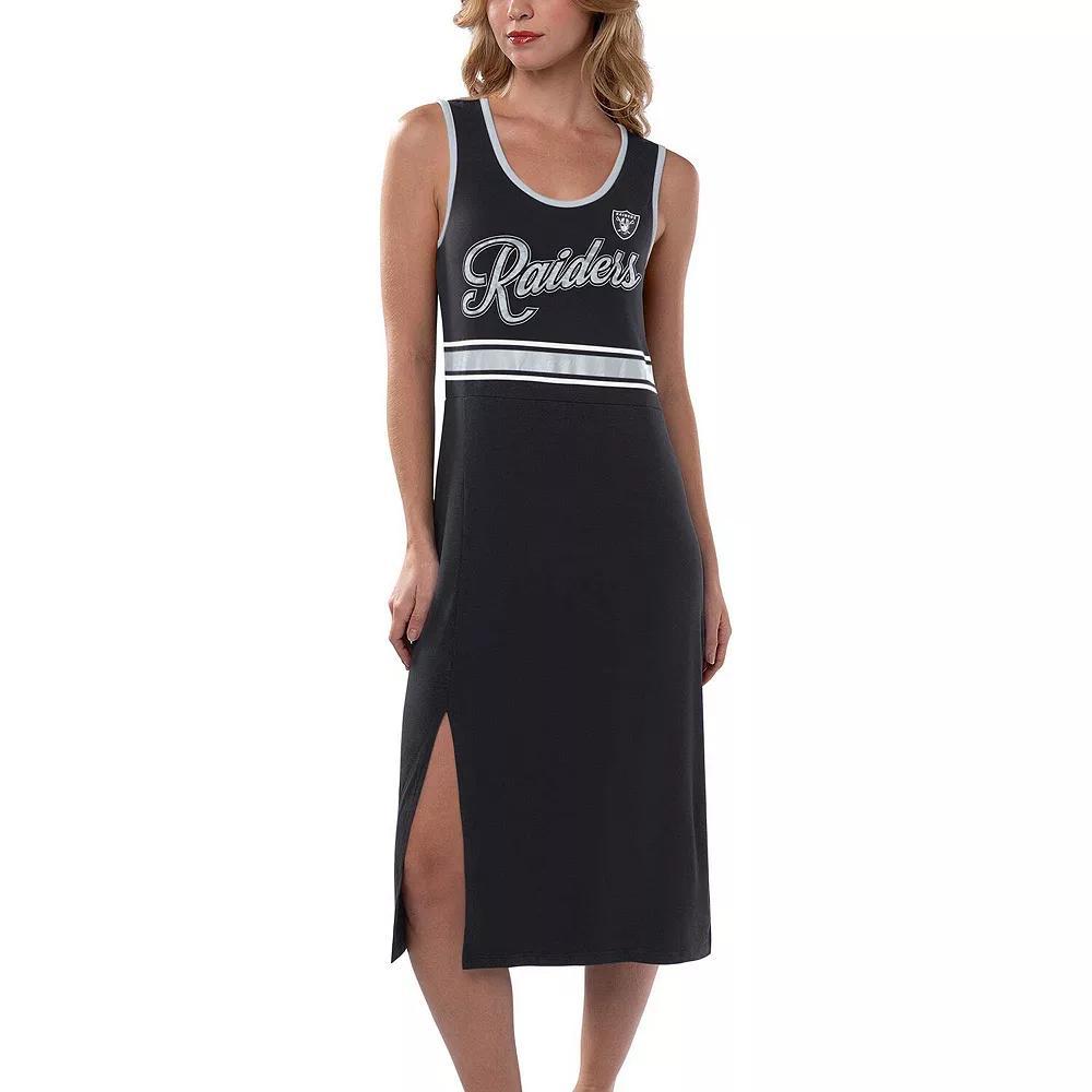 Women's G-III 4Her by Carl Banks Black Las Vegas Raiders Main Field Maxi Dress,  Product Image