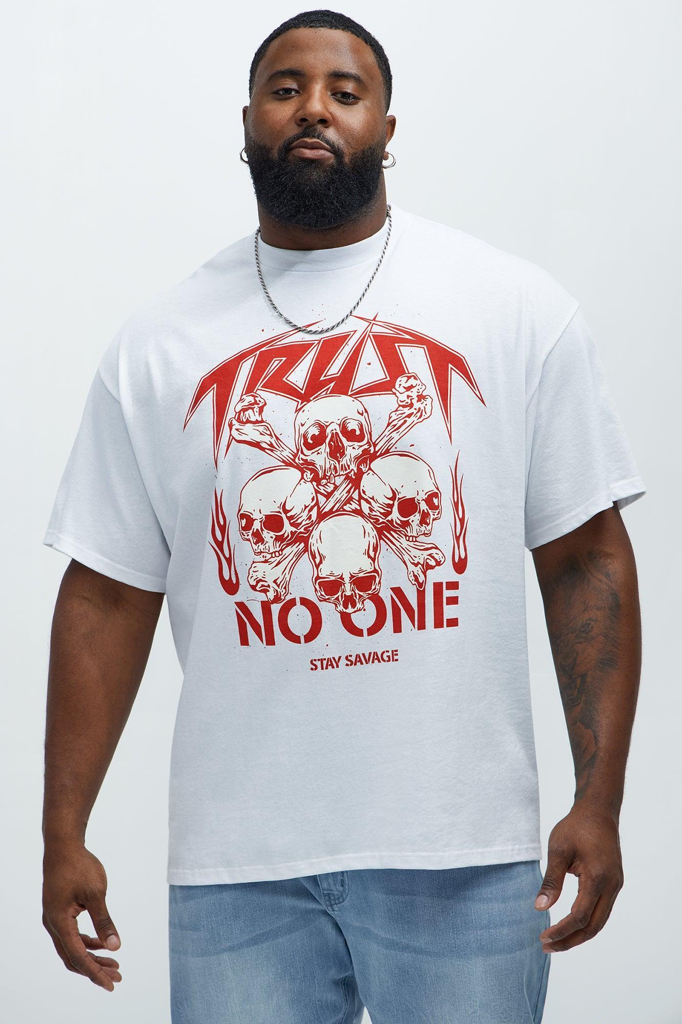 Stay Savage Short Sleeve Tee - White Product Image