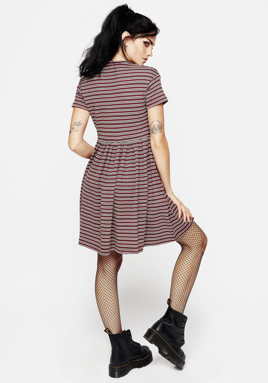 Calliophis Striped Mini Smock Dress Product Image