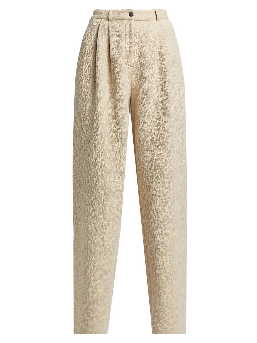 Womens Tristan Cloque-Knit Straight-Leg Pants Product Image