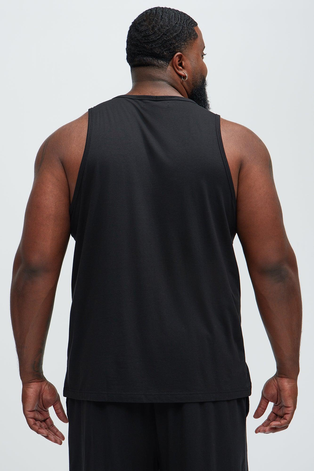 Essential Modal Lounge Tank - Black Product Image
