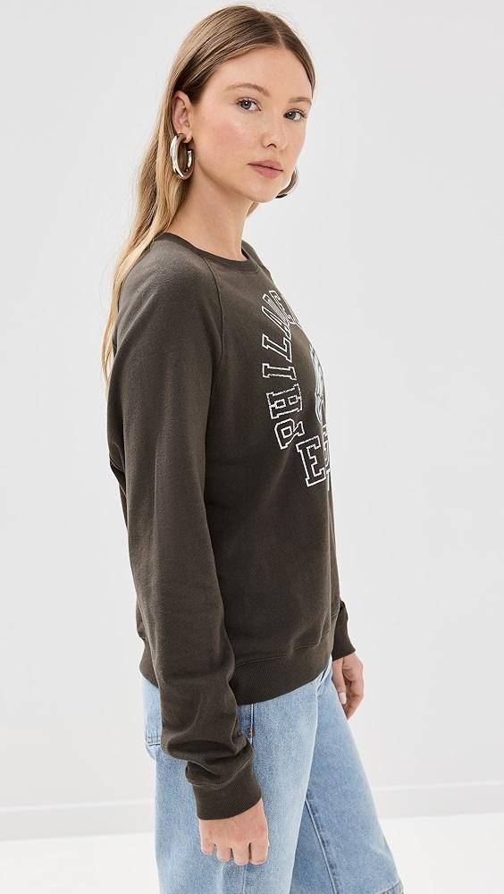 Junk Food Eagles Flocked Raglan Crew Sweatshirt | Shopbop Product Image