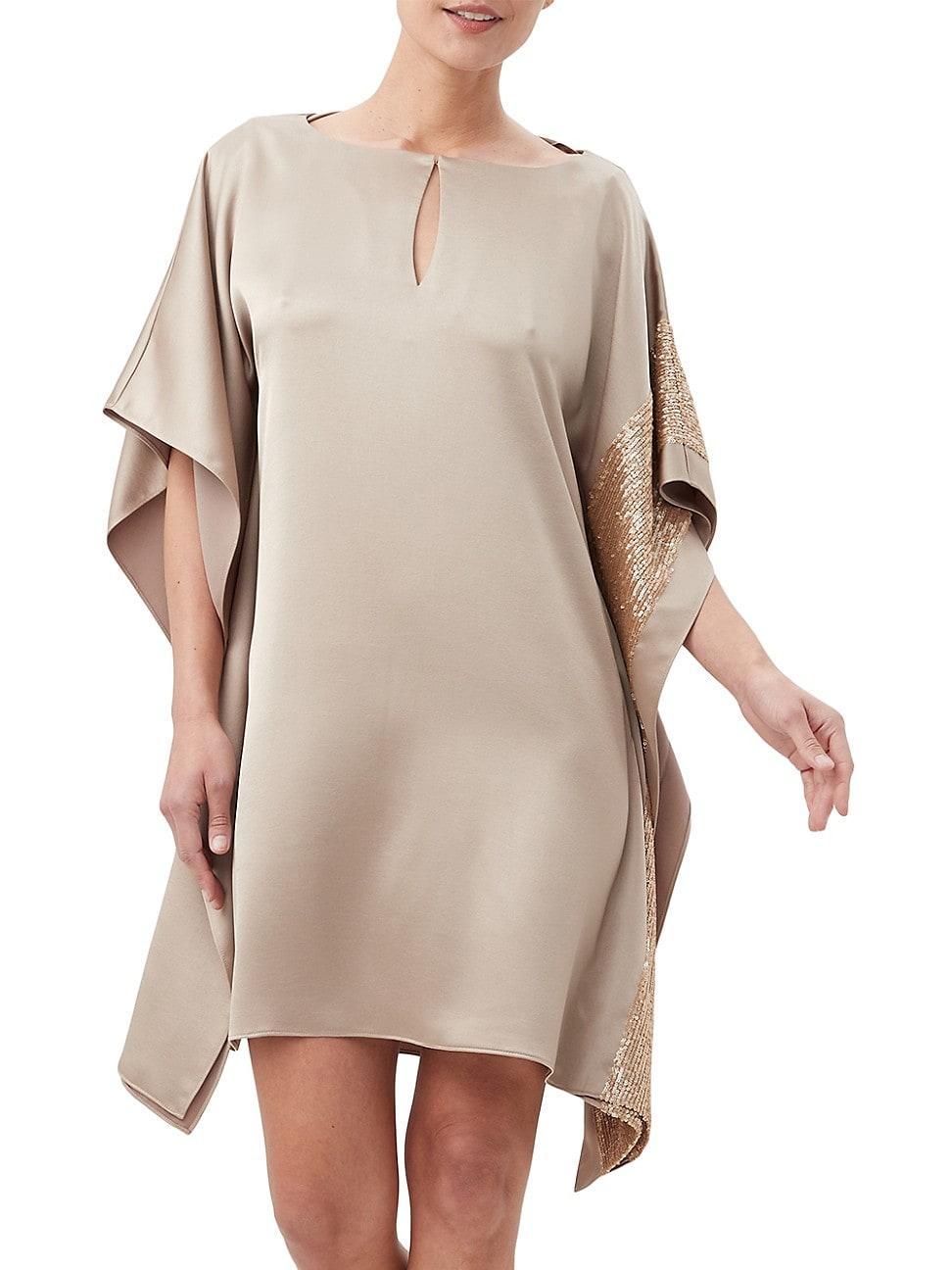 Womens Renna Cape Keyhole Dress Product Image