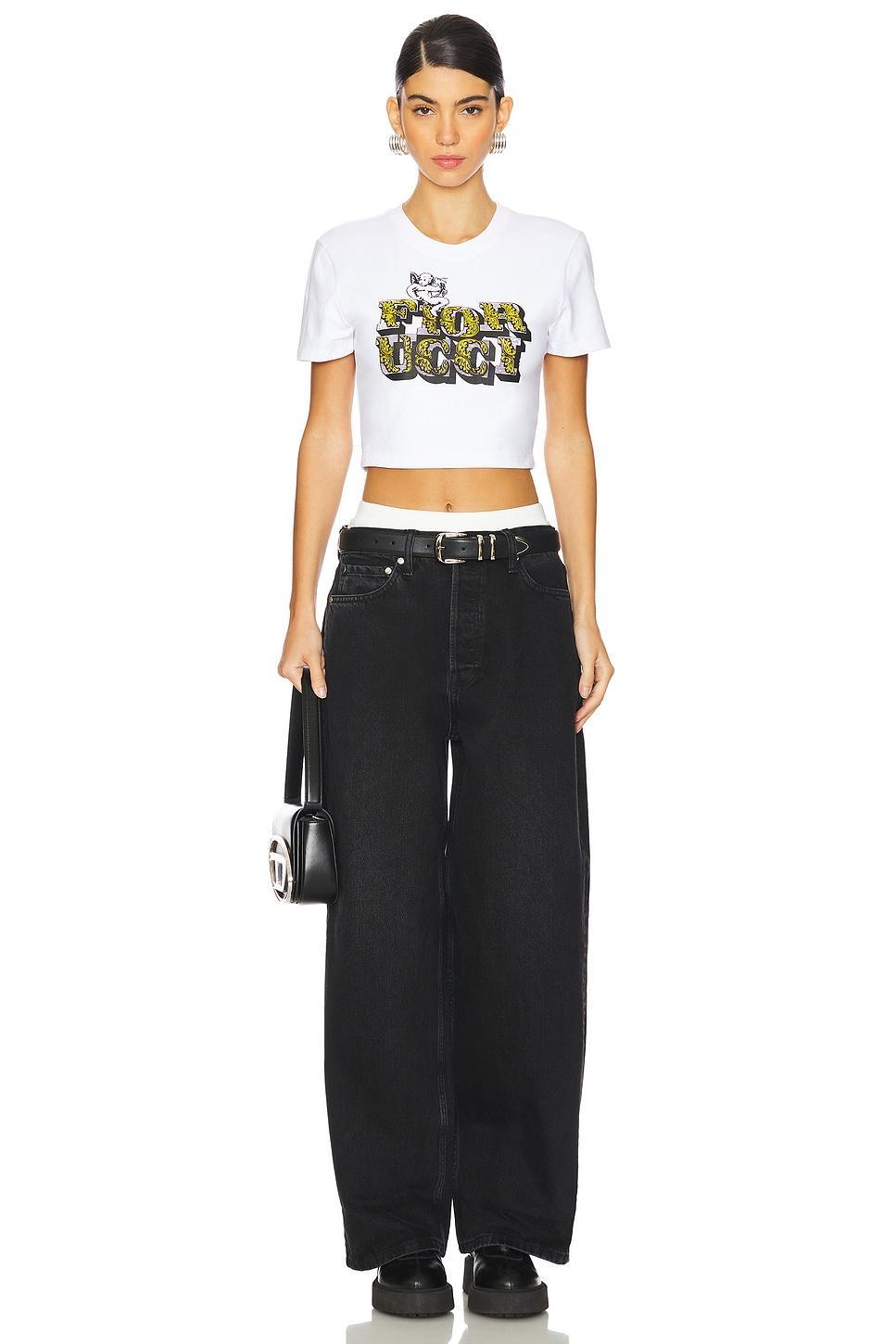 Rococo Print Cropped T-shirt FIORUCCI Product Image