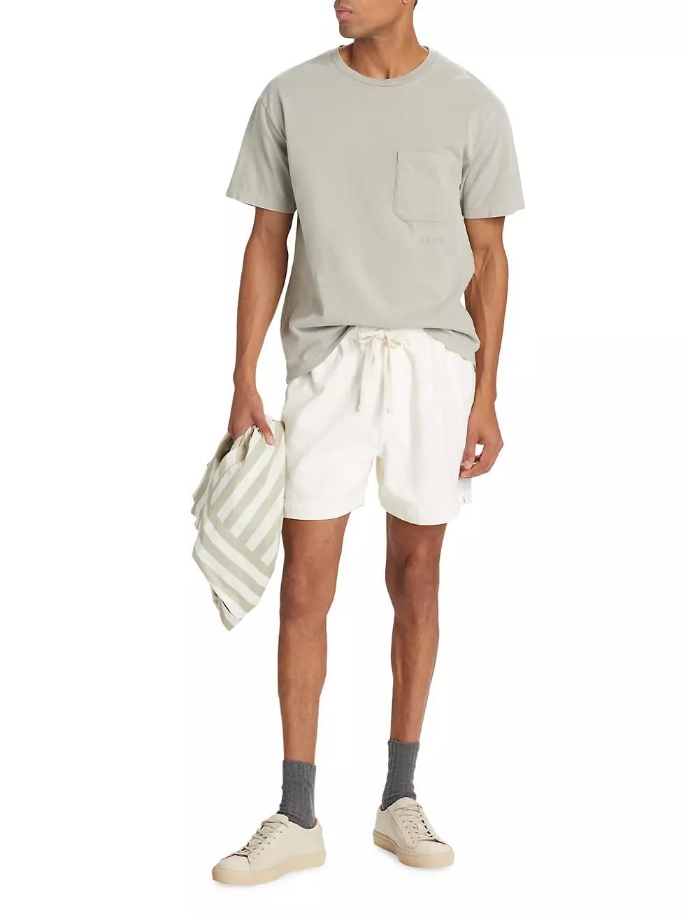 Textured Terry Drawstring Shorts Product Image